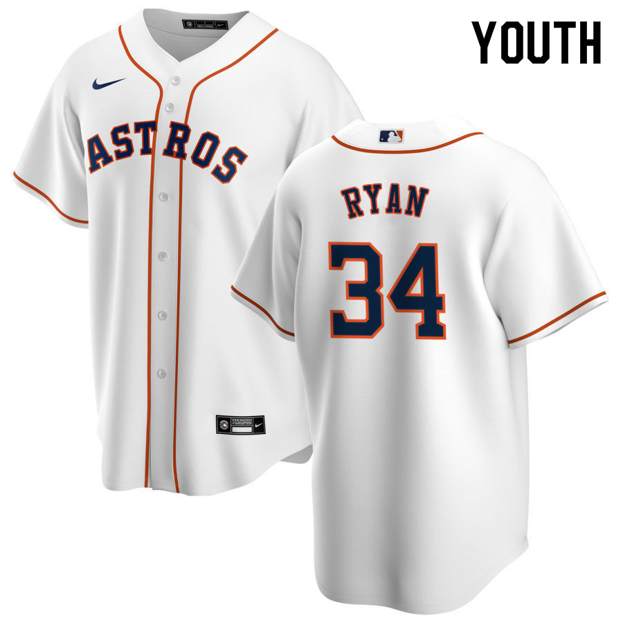 Nike Youth #34 Nolan Ryan Houston Astros Baseball Jerseys Sale-White